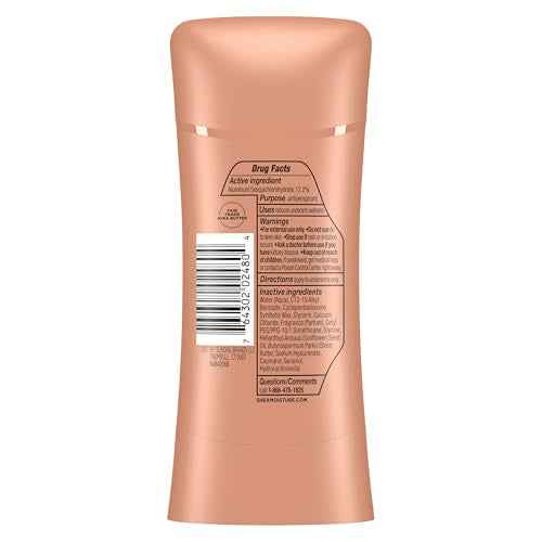 SheaMoisture Antiperspirant Deodorant Stick Moisturizing Raw Shea Butter & Hyaluronic Acid 2 Count for 48HR Sweat & Odor Protection with No Parabens & No Mineral Oil 2.6 oz