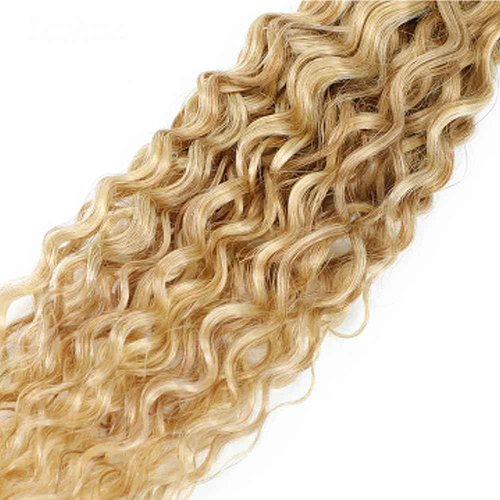 P27/613 Highlight Blonde Bundles Water Wave Bundles Human Hair 24 26 28 Inch Unprocessed Brazilian Virgin Weave Hairs Honey Blonde 3 Bundle 50 Gram Per Bundle Human Hair Extensions