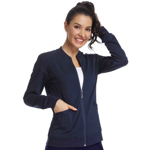 JEYONG Women's Zip Front Warm-Up Jacket