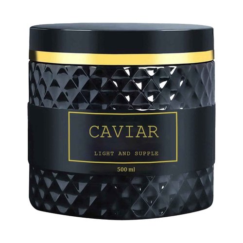 Pwkvsn Caviar Bloom Korean Hair Mask, Korean Caviar Deep Repair Hair Mask with Caviar Extract(16.9 fl.oz.), Intense Moisture Treatment for Dry, Damaged Hair, Reduces Frizz & Split Ends (1 PC, Nature)