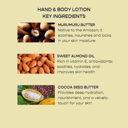 Herlum Hand & Body Lotion - Lightweight & Fast-Absorbing with Murumuru Butter, Sweet Almond Oil & Cocoa Seed Butter, For Women & Men, Vegan, Grapefruit & Sandalwood Scent, 500ml - Made in the UK