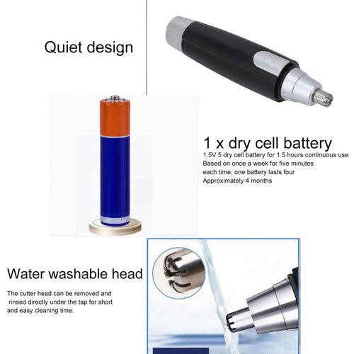 ANGGREK Nose Hair Trimmer, Electric Nose Hair Remover, Multi-Functional for Men Women, Unisex-Adults