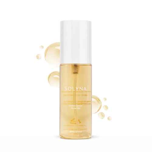 SOLYNA Golden Sunset Facial Mist 80ml – Korean After-Sun Hydrating Facial Mist with Aloe Vera, Centella Asiatica (Cica) and Chamomile | Soothes & Calms Sunlit Skin