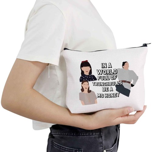 POFULL Movie Inspired Gifts In a World of Trunchbulls be a Ms. Honey Zipper Pouch Bag Fan Gift (MS HONEY bag)