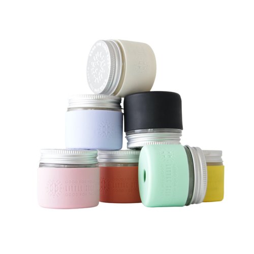 Little Seed Farm All Natural Deodorant Cream, Aluminum Free Deodorant for Women or Men, 2.4 Ounce - Cedar Vanilla + Terracotta Red Jar Sleeves
