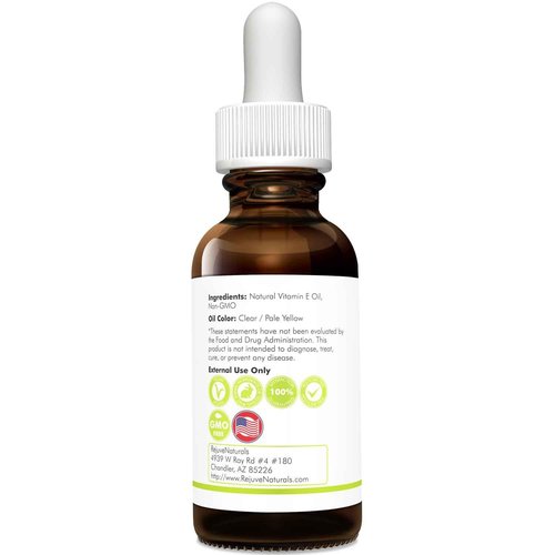 Vitamin E Oil - 100% Pure & Natural, 42,900 IU. Repair Dry, Damaged Skin from Surgery & Acne, Age Spots & Wrinkles. Boost Collagen for Moisturized, Youthful-looking Skin. d-alpha tocopherol