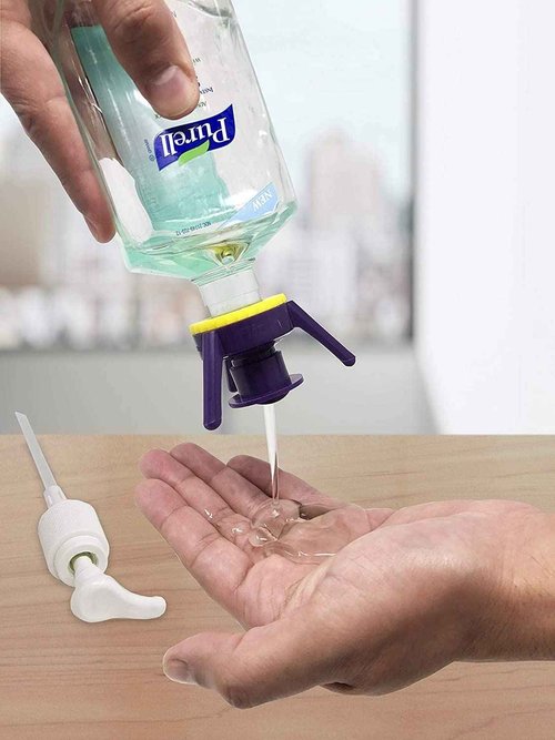 Flip-It! Bottle Emptying Kit - Flip Bottle Upside Down To Get Every Drop Out Extra adapters included to fit Nivea, Eucerin, and Aquaphor bottles. (6 Pack, Pastel Color Edition)
