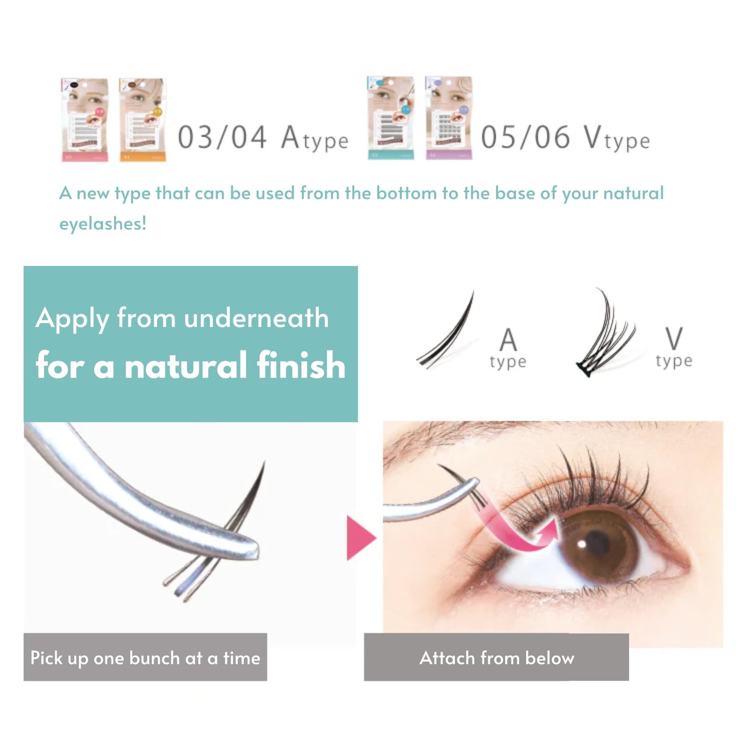 D-UP Individual Lash Extension, Quick Natural Look Volume False Eyelash Cluster, Fake Eyelashes All- Day Long Lasting Wear 120pc, 8mm/9mm/10mm/11mm, Japanese V Type Length, 05