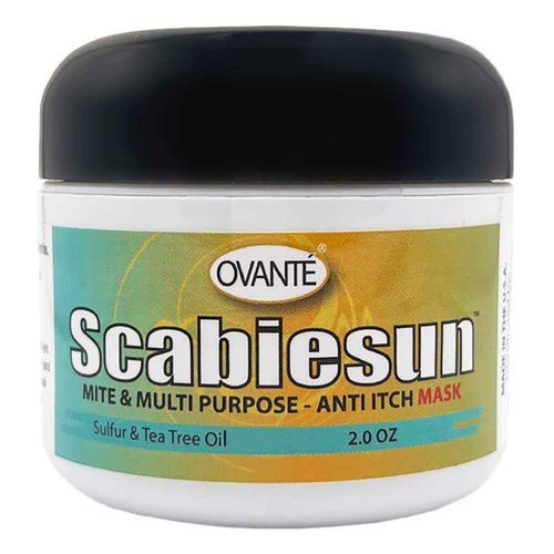OVANTE Scabiesun Multipurpose Face and Body Mask for Skin Itching, Rushes, Redness, Irritation. Soothing & Healing Ointment in 2 oz JAR.