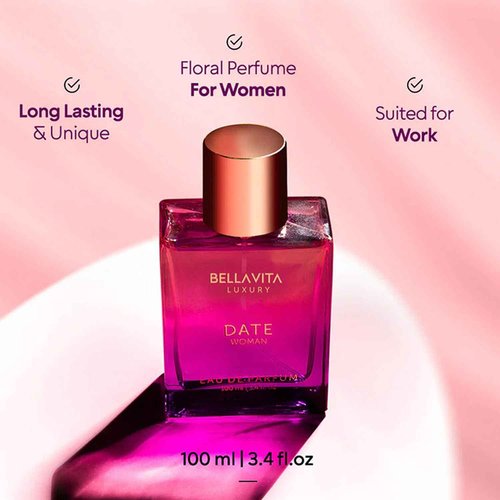 Bella Vita Luxury Women's Gift Set - Date Woman & GLAM Perfume for Women's | Pink Pepper, Red Fruit & Jasmine | Fruity & Spicy Long Lasting Perfume | 2 * 100 ML