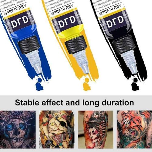BAODELI Professional Ink Color Set 25 Colors 15 ml (1/2OZ) Vegan-Friendly Pigment Ink Supplies Ink for Tattoo Artist and Beginners Tattoo Supplies