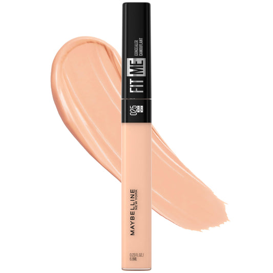 Maybelline New York Fit Me Liquid Concealer Makeup, Natural Coverage, Lightweight, Conceals, Covers Oil-Free, Medium, 1 Count (Packaging May Vary)