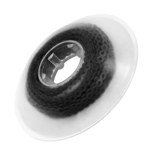 Annhua Orthodontic Power Chain Dental Spool Elastic Rubber Band Power Chains for Braces, Black Powerchain Braces Chain - 4# (Continuous)
