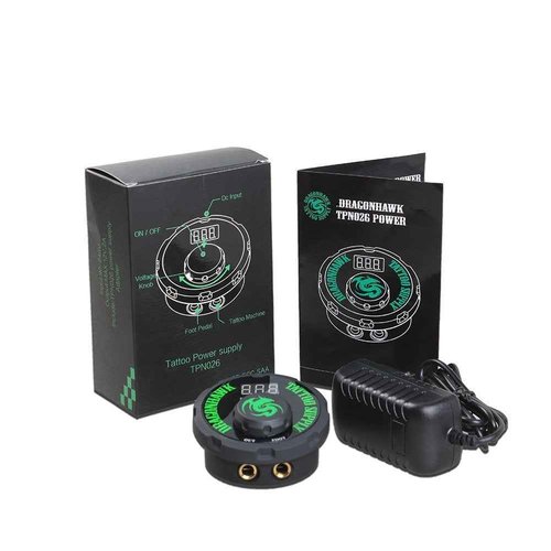 Dragonhawk Airfoil Tattoo Power Supply for Tattoo Machine Tattoo Artists P087