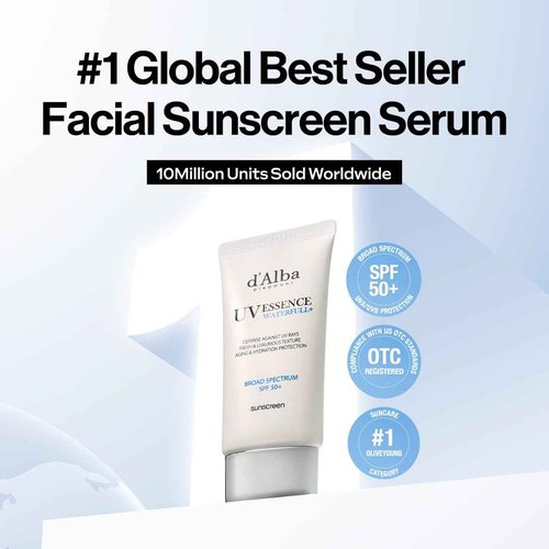 d'alba Piedmont Italian White Truffle First Spray Serum & Waterfull Essence Sunscreen, Vegan Skincare, Light-weight Korean Skin Care