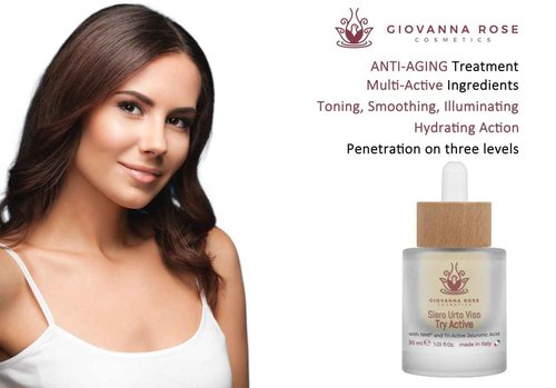 Giovanna Rose Cosmetics - Hydrating Facial Serum with 3 Molecular Weight Hyaluronic Acid – Anti-Wrinkle, Anti-Blemish for Men and Women, with Snail Slime and Elastin - Natural Illuminator