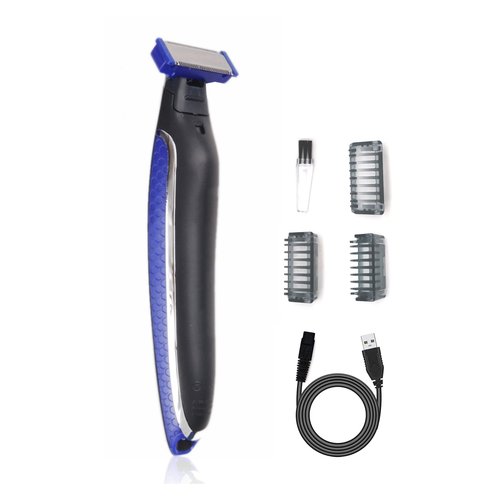 Men's Multi-Function Rechargeable Shaver Shaving,Designed for Pubic Grooming,Trim & Shave,Hybrid Electric Trimmer and Shaver