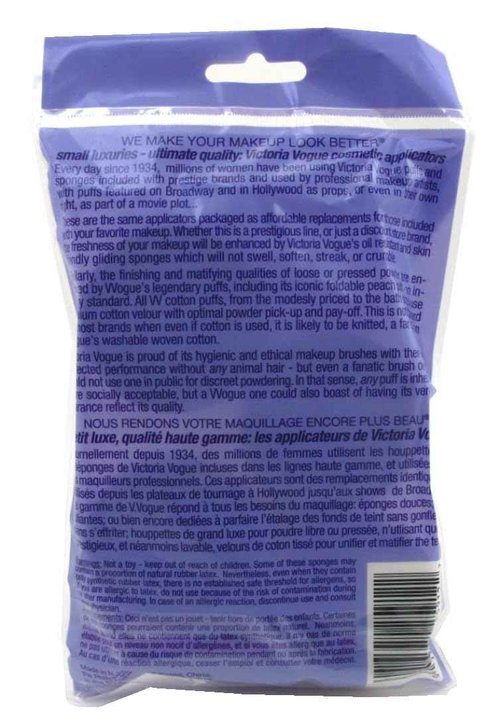 Victoria Vogue #912 Cosmetic Rounds 12 Count Regular Size (Pack of 6)