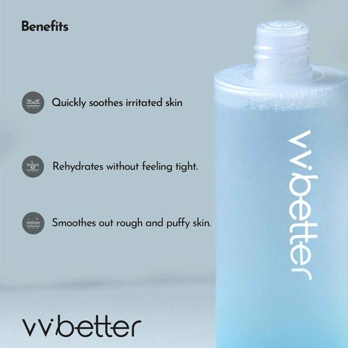 VVBETTER Facial AHA BHA Toner, Mild Exfoliation, Hydration and Soothing, Korean Toner, Smooth Skin, Alcohol-Free - 6.76 Fl.Ounce