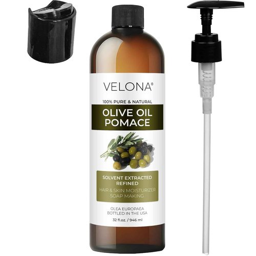 velona Olive Pomace Oil 32 Fl Oz | 100% Pure and Natural Carrier Oil | Refined | Skin, Hair, Body & Face Moisturizing | Use Today - Enjoy Results.
