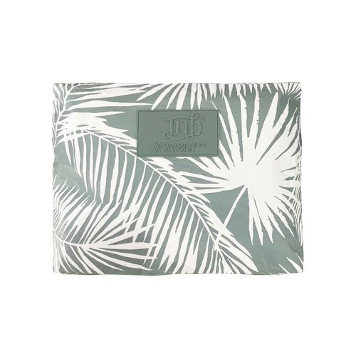 JNB Tyvek Palm Leaves Design Beach Clutch, Wet Dry Bag for Makeup, Waterproof