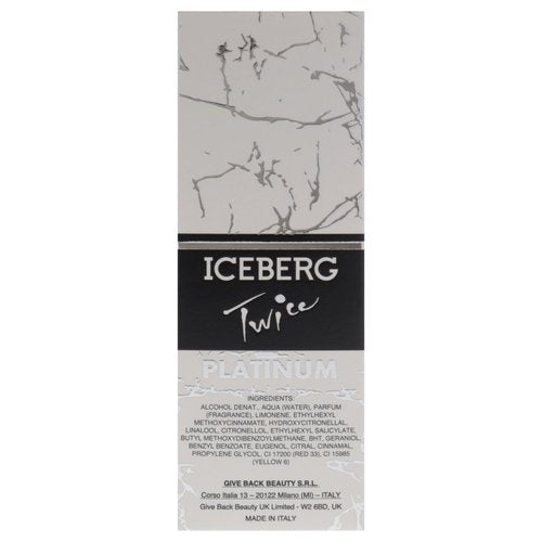 Iceberg Twice Platinum for Women - 4.2 oz EDT Spray