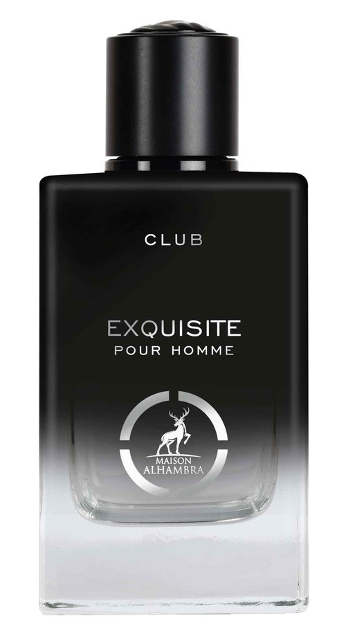 Maison Alhambra Exquisite Club Pour Homme Eau De Parfum Spray - 100Ml (3.4 oZ), Fresh Spicy Floral Scent with Warm Smooth Finish, Long-Lasting Fragrance for Men