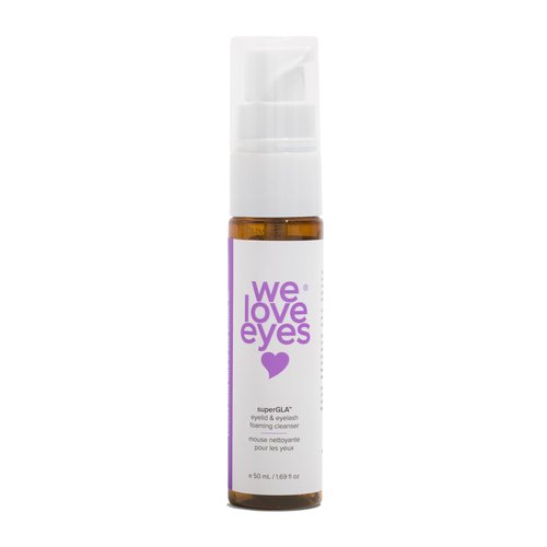 We Love Eyes - SuperGLA® Eyelid & Eyelash Foaming Cleanser - Plant Based Cleanser. All Natural. Cruelty Free. Wash away makeup gently.