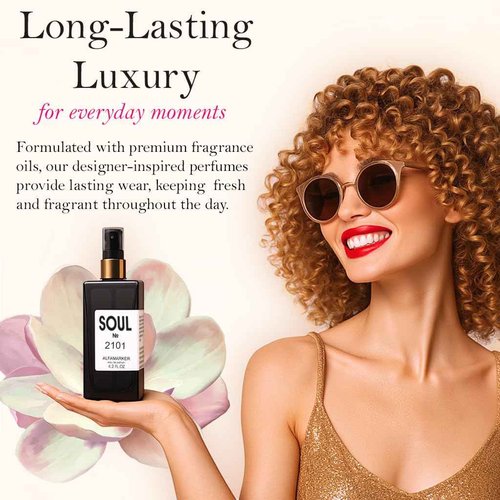 ALFAMARKER SOUL № 2703 Alluring Woman – Perfume for Women | Long Lasting Eau de Parfum Spray 4.0 Fl Oz / 120ml | Boutique-Inspired Oriental Floral Women’s Fragrance