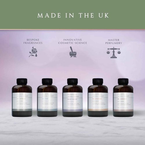 Pecksniff's Aroma:Therapy Deep-Sleep Bath Soak Decanter | 500ml/16.9 Fl Oz
