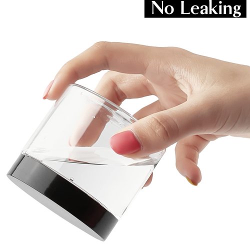 TUZAZO 48 Pack 6 Oz Plastic Container Jars with Lids and Labels BPA Free, Empty Round Clear Cosmetic Containers Plastic Slime Jars for Lotion, Cream, Ointments, Body Butter, Travel Storage (48)