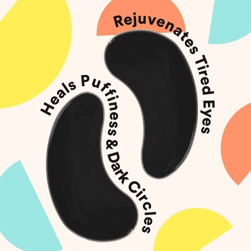 BLAQ Award Winning Eye Patches for under eye Dark Circles, Wrinkles and Puffiness. Hydrating and Cooling with detoxifying Charcoal, Dermatologically Tested, Vegan, Hyaluronic Acid, 5-Pairs