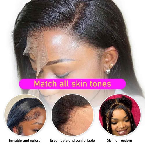 13x4 Lace Frontal Closure Body Wave Frontal Ear to Ear HD Lace Frontal Human Hair 100% Brazilian Virgin Human Hair Closure 18 Inch Frontals Hair Pieces for Women Free Part 150% Density