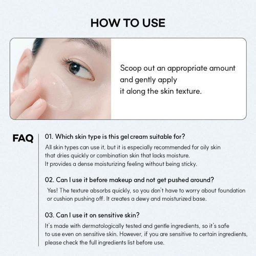 Standard Seoul Barrier Glass Gel Moisturizer – Instantly Soothes & Hydrates, Lightweight Gel Cream for Sensitive Skin, Panthenol & 5 Ceramides, Glass-Skin Finish, 50ml