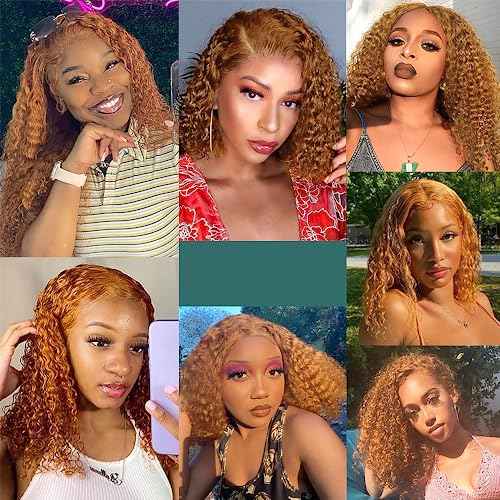 Honey Blonde Human Hair Bundles Color 27 Brazilian Water Wave 3 Bundles Unprocessed Virgin Hair 24 26 28 Inch
