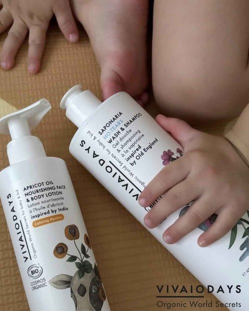VIVAIODAYS Organic Apricot Oil Face & Body Lotion for Baby & Family | Nourishing, Soothing, Fast-Absorbing Moisturizer with Aloe & Olive Oil | Gentle Daily Hydration, Big Bottle with Pump, 8 fl. oz.