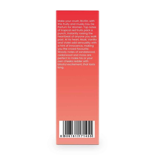 BELLAVITA Luxury Blush Perfume for Women 100ml | Notes of Red Fruits, Moss, Vanilla and Sandalwood | Long Lasting Perfume for Woman | Premium BlushMusky, Fruity and Woody Fragrance for Women
