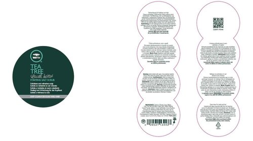 Tea Tree Special Detox Foaming Salt Scrub, Exfoliates, Refreshes Scalp, For All Hair Types, 6.5 oz.