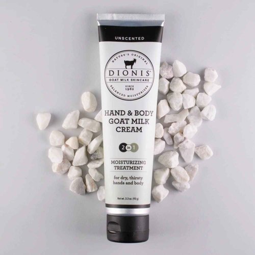 Dionis Goat Milk Skincare Unscented Lotion 8.5oz, Hand & Body Cream 3.3oz and Bar Soap 6oz Bundle