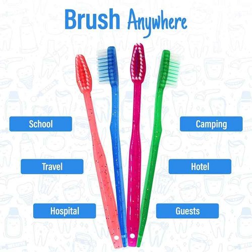 Bottles N Bags MEGA Pack Kids Disposable Toothbrushes with Paste | Children's Bubblegum Pre-Pasted & Individually Wrapped Toothbrush Bundle | Perfect for School, Camp, Summer Vacation, (144 Pack)
