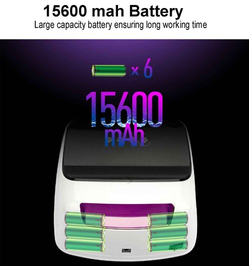 Cordless Rechargeable Nail Lamp, Professional UV LED Nail Dryer for Gel Nails, 15600mAh Nail Light with Touch Screen, Fast Nail Curing Lamp for Acrylic & Gel Polish, UV Lights for Nails