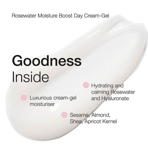 Natio Australia Rosewater Hydration Moisture Boost Day Cream-Gel, 2.5 oz - Face Cream with Shea Butter - Face Moisturizer for All Skin Types (Pack of 2)