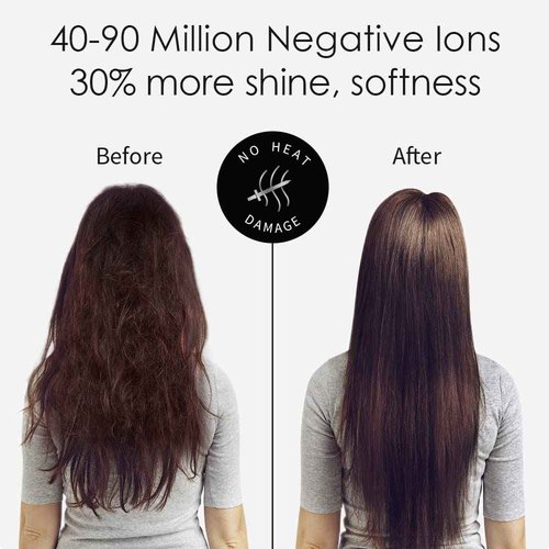 Faszin Ionic Salon Hair Dryer, Professional Blow Dryer AC Motor Fast Drying with 2 Speed, 3 Heat Setting, Cool Button, with Diffuser, Nozzle, Concentrator Comb for Curly & Straight Hair-Black
