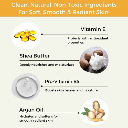 RaGaNaturals Natural Mango Body Lotion for Dry Skin - Tropical Bliss Moisturizer with Shea Butter, Vitamin E, B5, Argan & Avocado Oil - Refreshing Fruity Scent, Plant Based, Non-Greasy, Vegan - 16 Oz