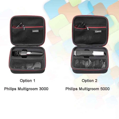 RLSOCO Hard Case for Philips Norelco Multi Groomer All-in-One Trimmer Series 3000 & Multigroom Series 5000,Fits for Philips MG3740/40,MG5910/49,MG3750/60,MG5750/49,MG3910/40 (Case Only)