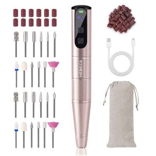 HEBECA Electric Nail Drill PRO + 1 Set Replacement Nail Drill Bits