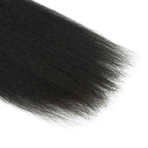 1B Kinky Straight Bundles Human Hair 30 Inch Natural Black Yaki Straight Bundle Human Hair Extensions Unprocessed Virgin Remy Hair 1 Bundle 50 Gram Per Bundle For Women