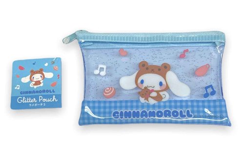 Sanrio Cinnamoroll Accessories Cosmetic Flat vinyl Mini pouch Zipper Case Bag 4.7 in (W) × 3.0 in (H)