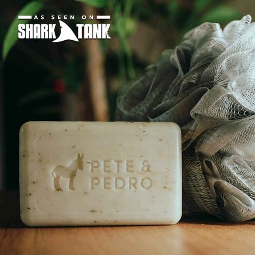 Pete & Pedro FROST Body & Balls Powder & FRESH Natural Body Bar Soap Combo – Talc-Free Ball Powder for Men 4.4 oz | Hydrating & Exfoliating Soap Bar Shea Butter & Pumice 5 oz | Eliminates Sweat & Odor