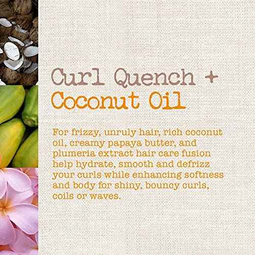 Maui Moisture Curl Quench + Coconut Oil Shampoo + Conditioner to Hydrate and Detangle Tight Curly Hair, Softening Shampoo, Vegan, Silicone & Paraben-Free, 13 Fl Oz (Pack of 2)